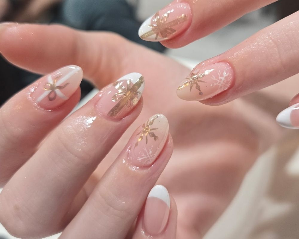 Hard gel nail extensions at Dream Spa